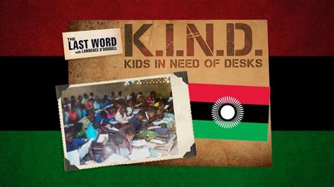 kids in need of desks lawrence o'donnell.